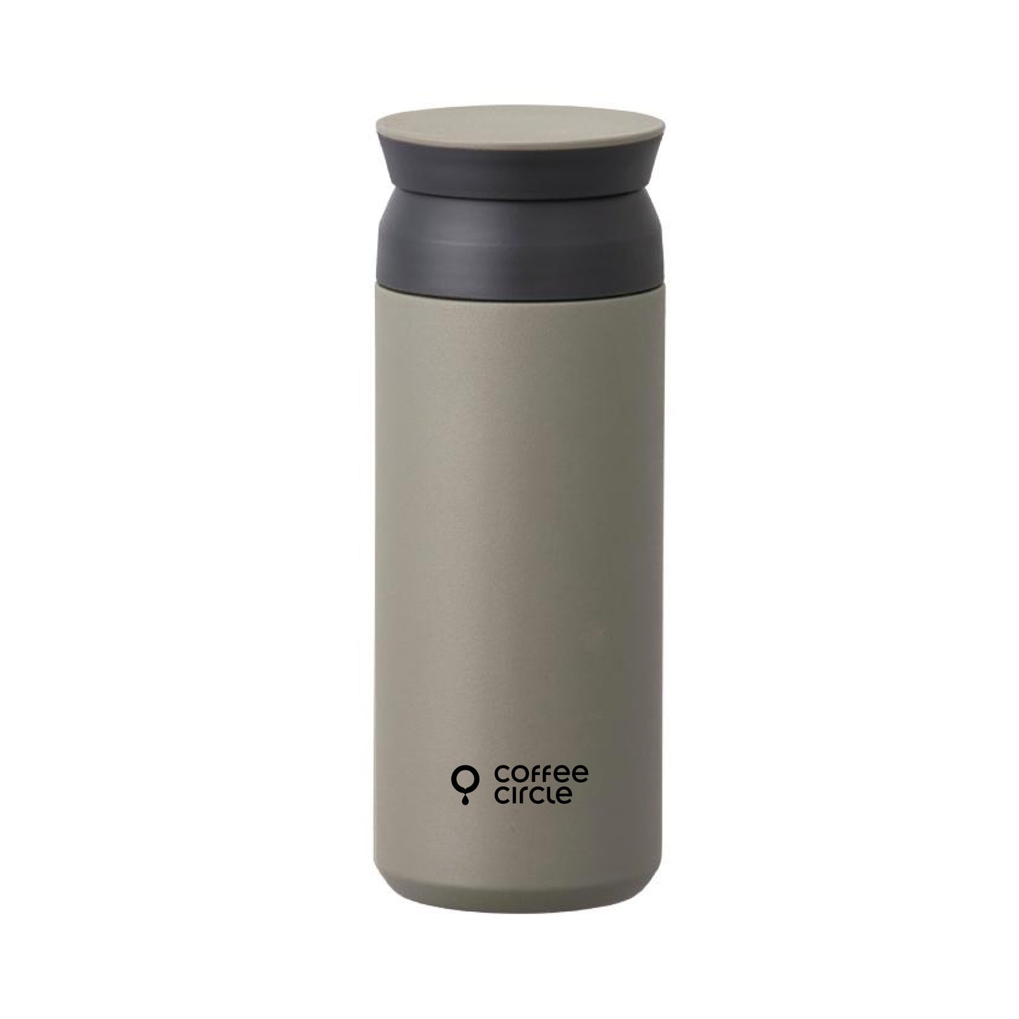 Coffee Circle Travel Tumbler Thermobecher in Khaki mit auslaufsicherem Schraubdeckel und Vakuum-Isolierung