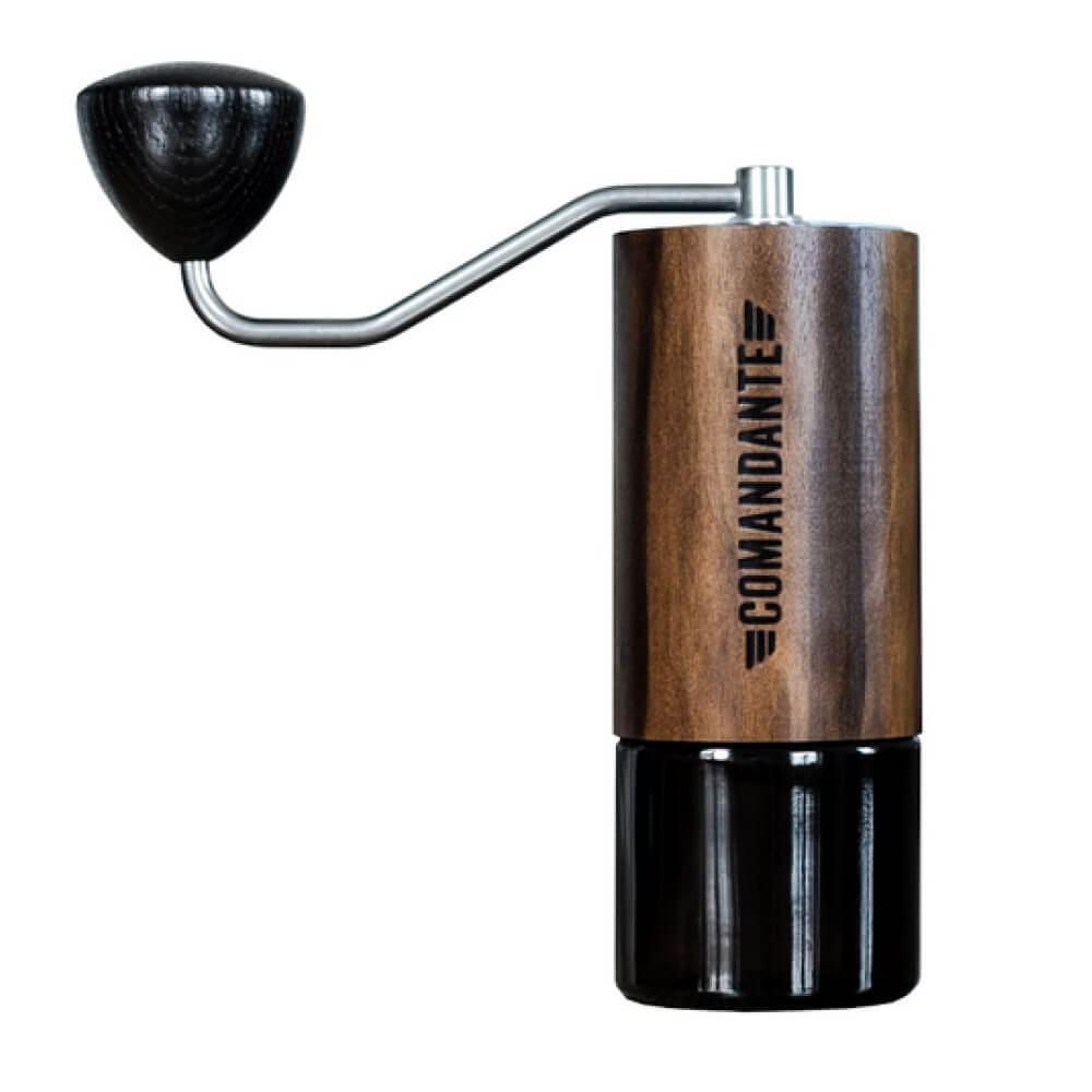 Comandante C40 MK4 Nitro Blade Kaffeemühle aus Holz und Metall, präzise Handmühle in neuer Version