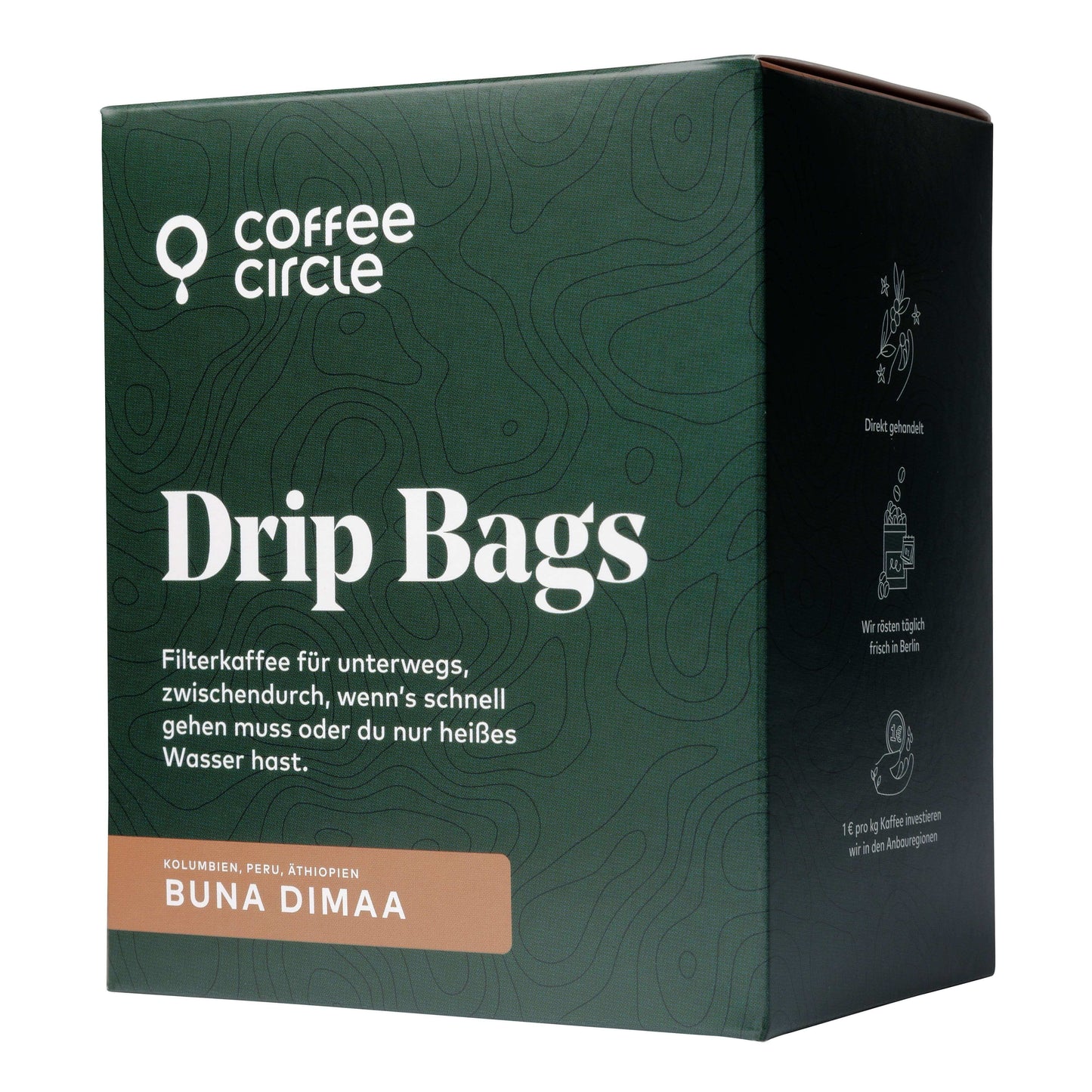 Drip Bags Filterkaffee für unterwegs mit 8 Portionen schnelle Zubereitung ohne Kaffeemühle