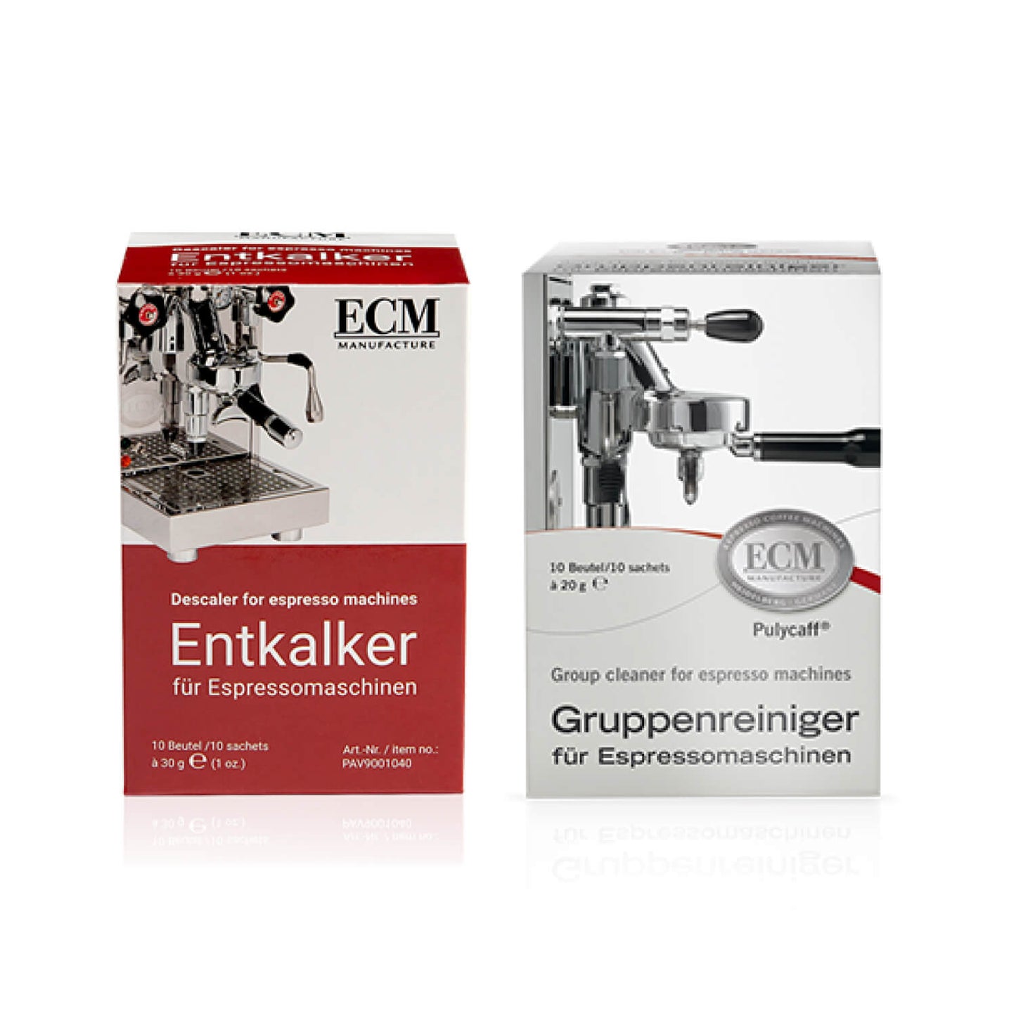 ECM Espressomaschinenreiniger Gruppenreiniger & Entkalker für schonende Reinigung und Entkalkung