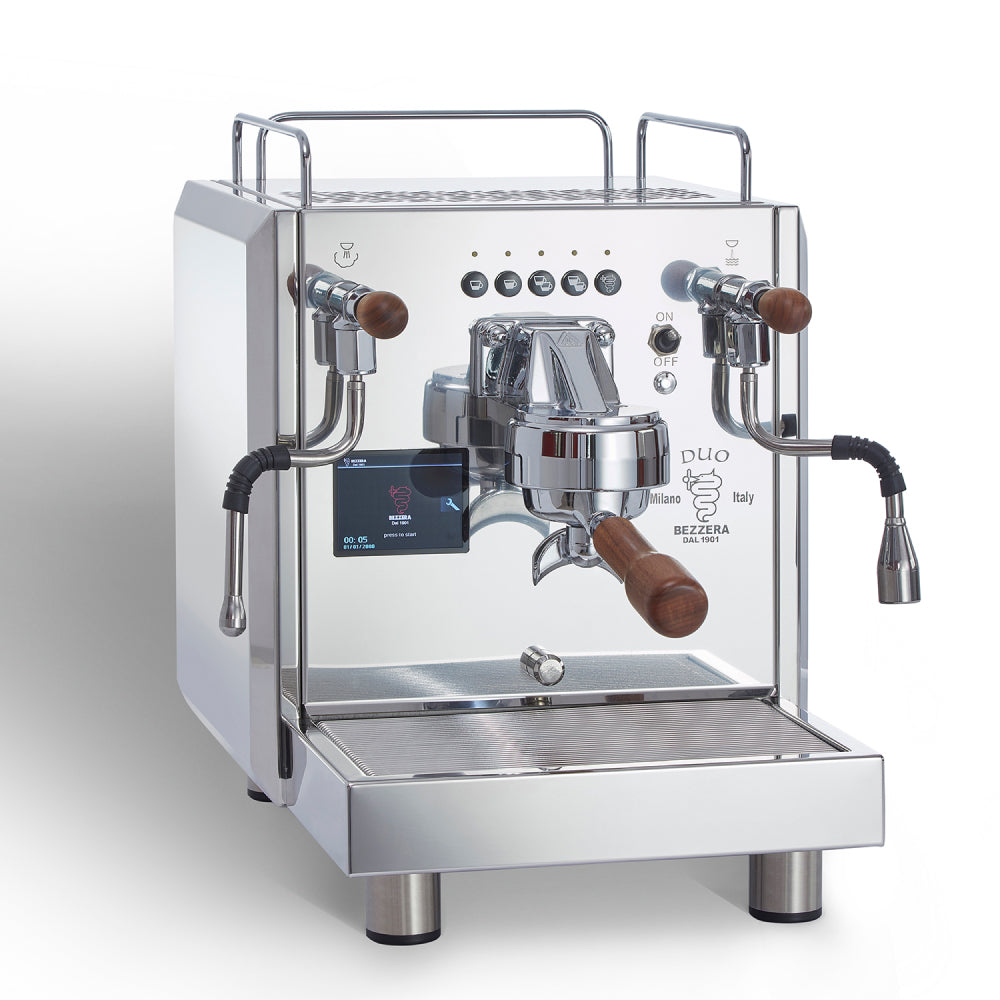 Bezzera DUO DE Espressomaschine mit Dualboiler, PID-Steuerung und Touch-Display für perfekten Espresso