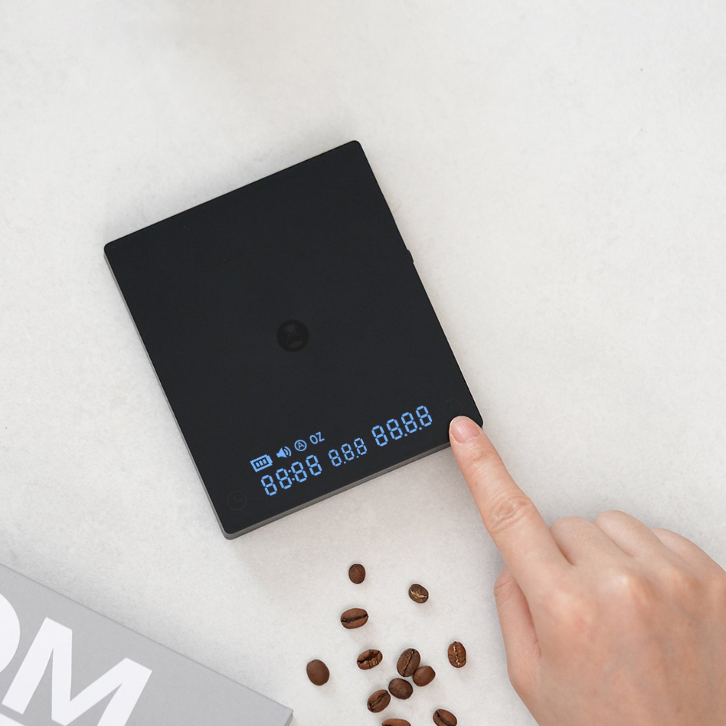 Timemore Black Mirror Mini Waage mit digitalem Display, Flow-Rate und wasserdichtem Design für präzisen Kaffeegenuss