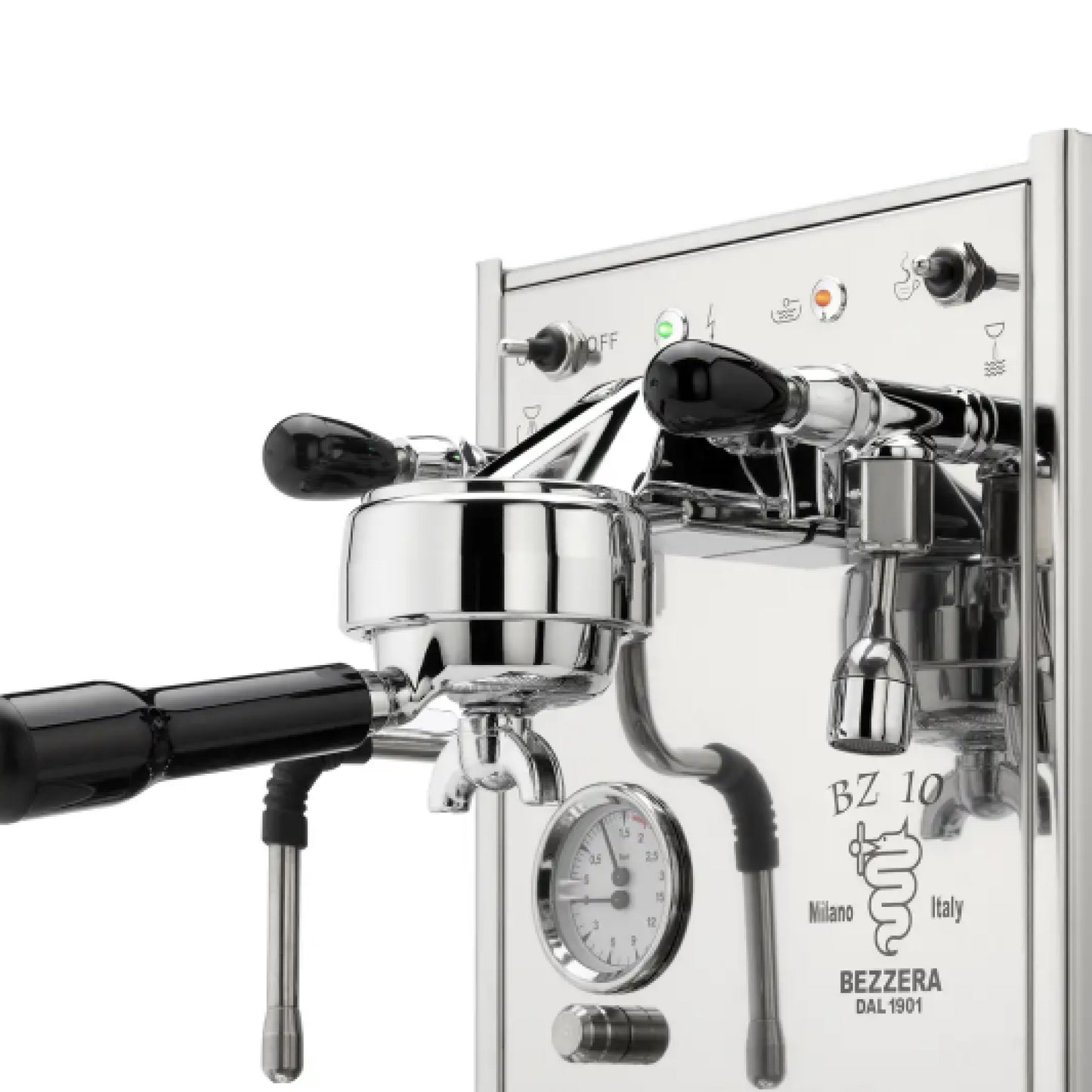Bezzera BZ10 S PM Espressomaschine mit Siebträger und Druckmanometer für perfekten Espresso