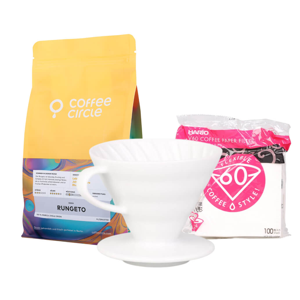 Hario v60 & Kaffee im Set