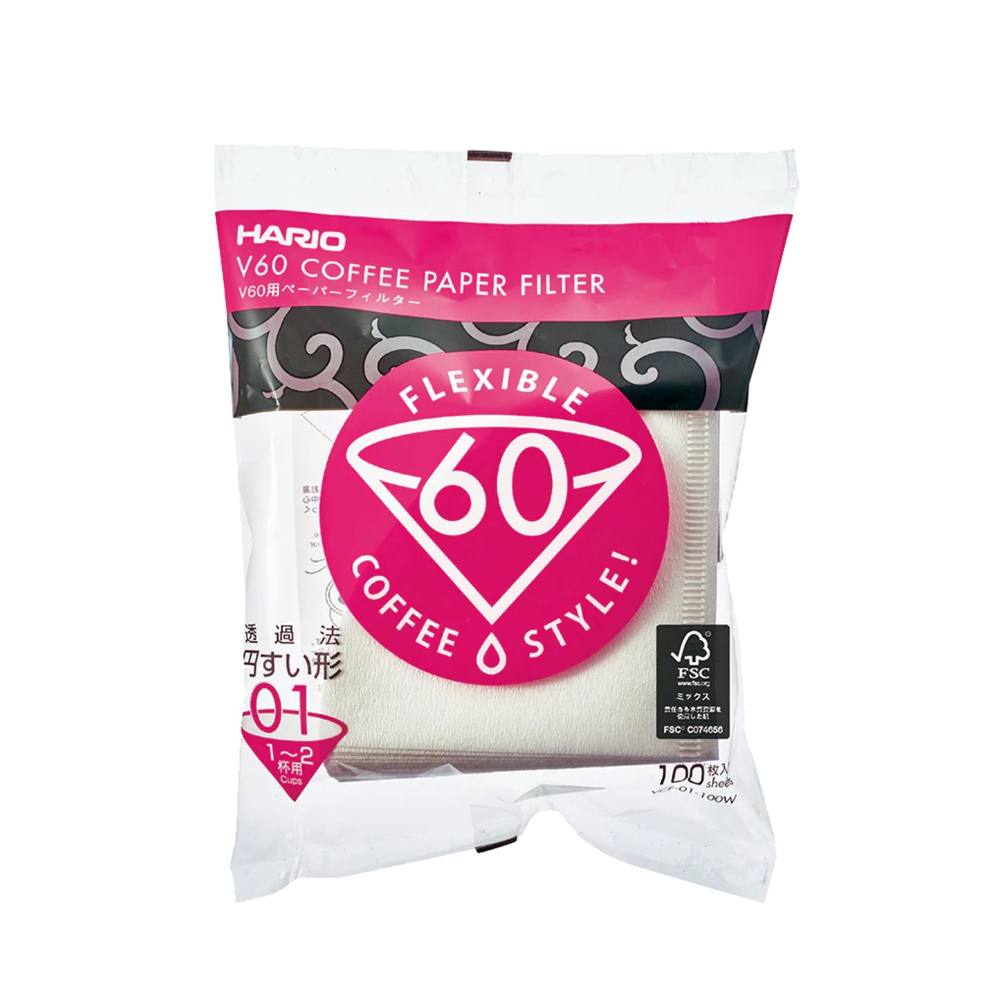 Hario Papierfilter für v60 - 100er Packung