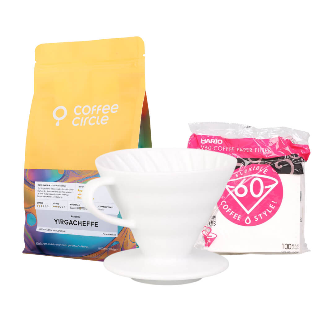 Hario v60 & Kaffee im Set