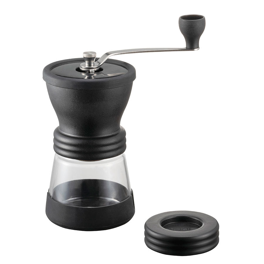 Hario Skerton N Handkaffeemühle mit Keramikmahlwerk und kompakter Größe für Zuhause und unterwegs