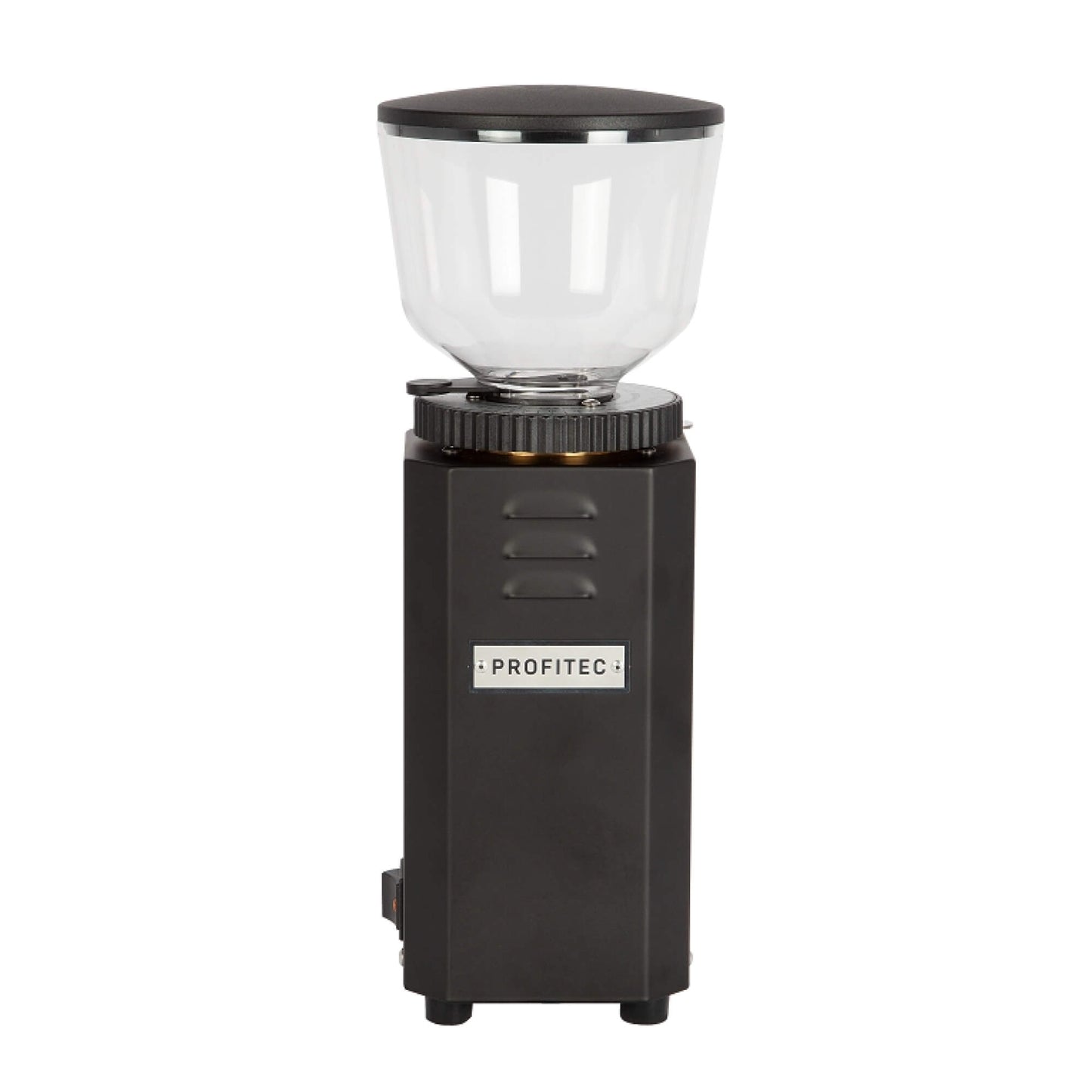 Profitec Pro M54 Espressomühle mit 54 mm Edelstahlmahlscheiben und manuelle Mahlfunktion in Schwarz