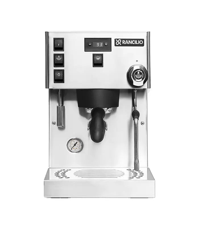 Rancilio Silvia Pro Dualboiler Espressomaschine aus Edelstahl mit PID und Dualboiler-Technologie.