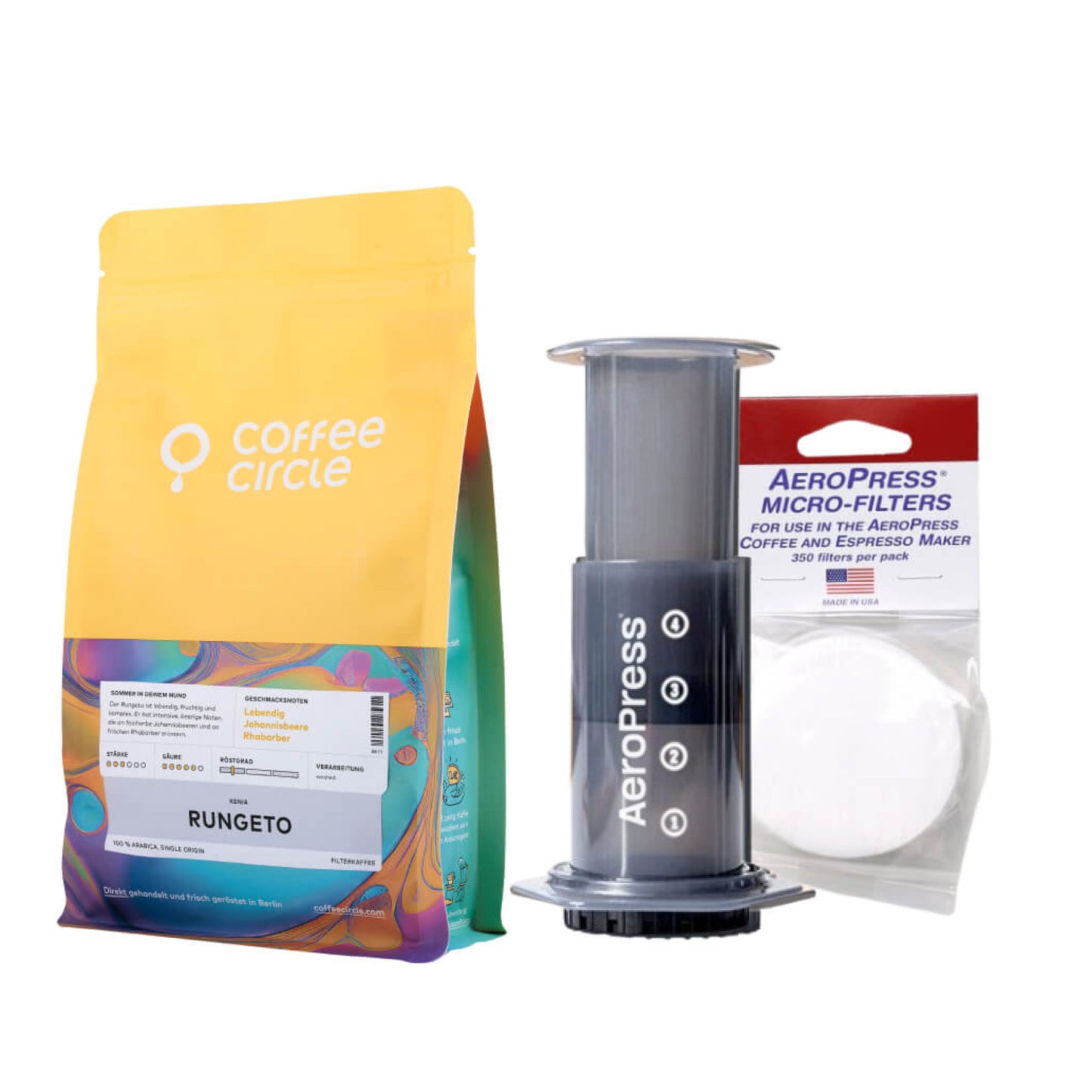 Aeropress & Kaffee im Set
