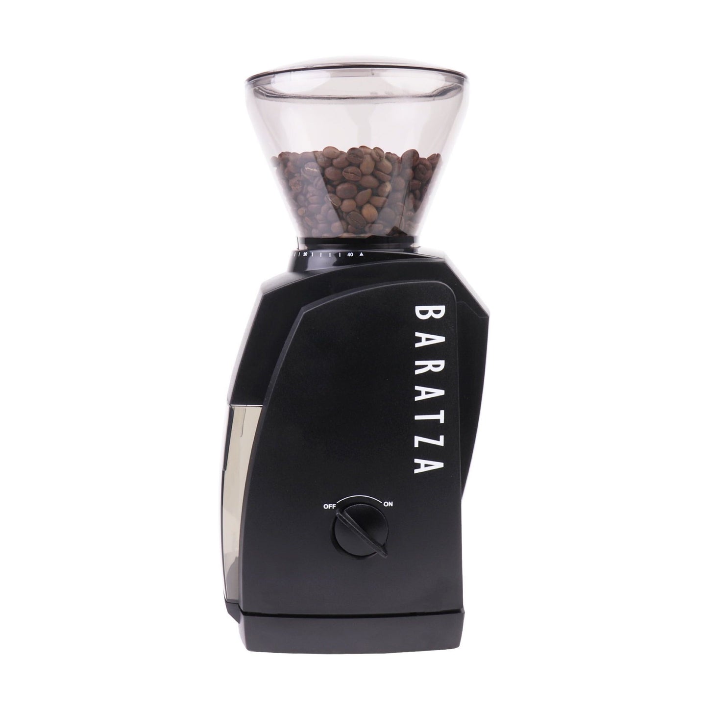 Baratza Encore Kaffeemühle schwarz mit Bohnenbehälter für feines und grobes Mahlen