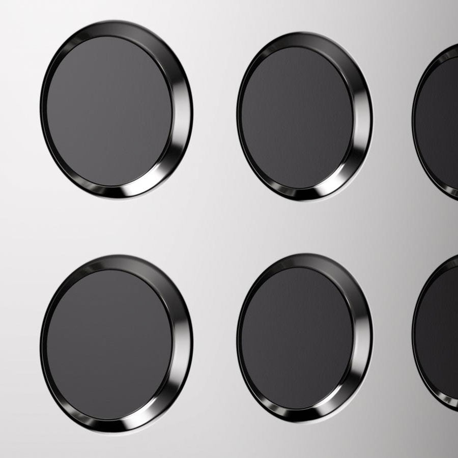 Rocket Appartamento TCA Espressomaschine Detailansicht der runden Bedienelemente im edlen Design