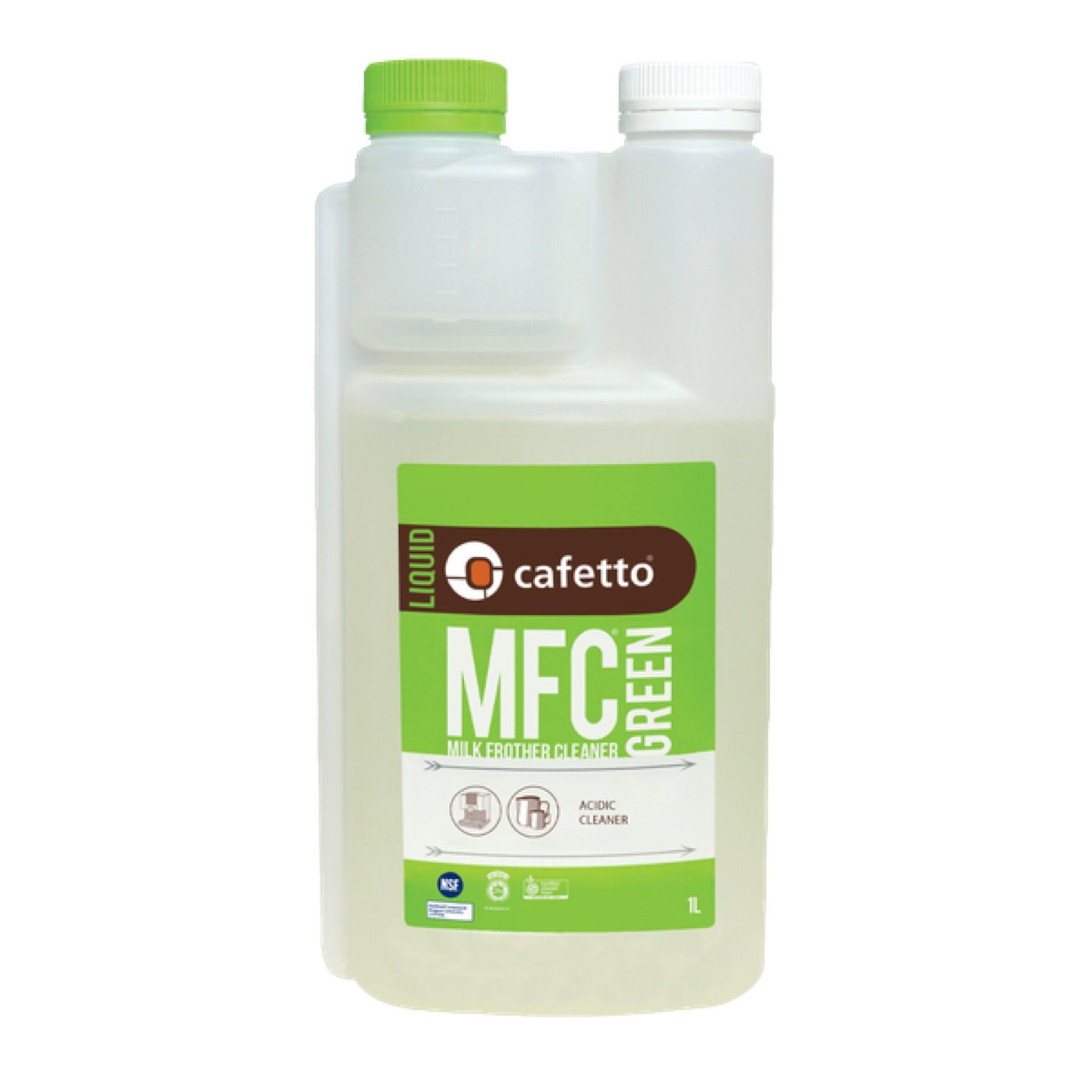 Cafetto MFC® Green Milchschäumer-Reiniger zur effektiven Reinigung und Entkalkung von Milchschaumautomaten.