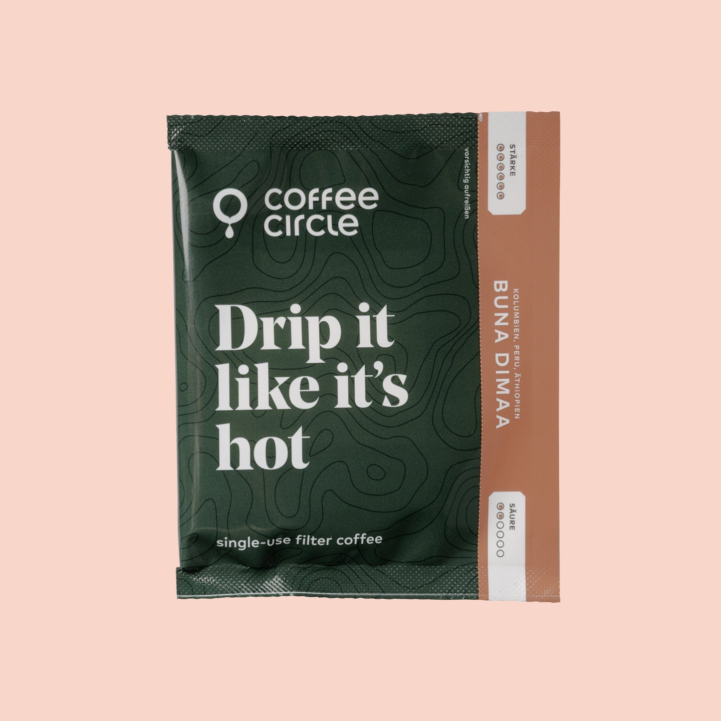 Drip Bags von Coffee Circle einzelne Portion Filterkaffee für schnellen und einfachen Kaffeegenuss unterwegs