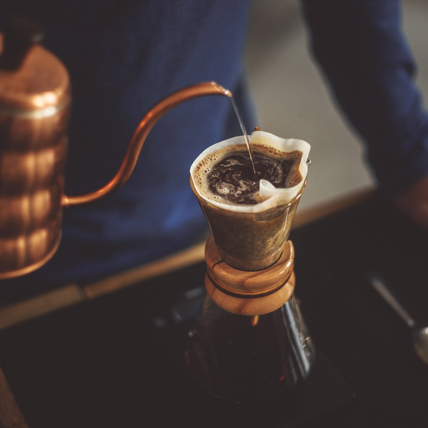 Hand-blown Chemex coffee carafe