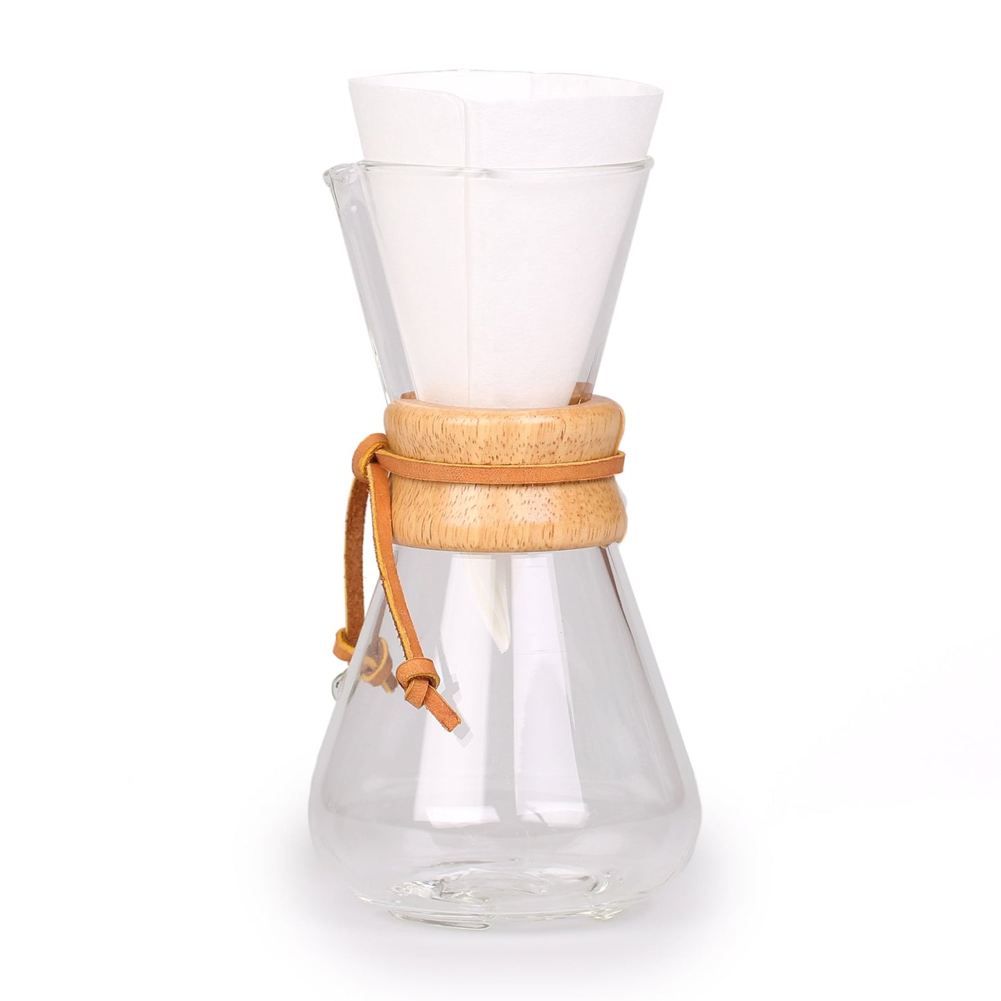 Chemex-Filter für 1 bis 3 Tassen-Karaffe mit passgenauem Filterpapier für klaren, aromatischen Kaffee.