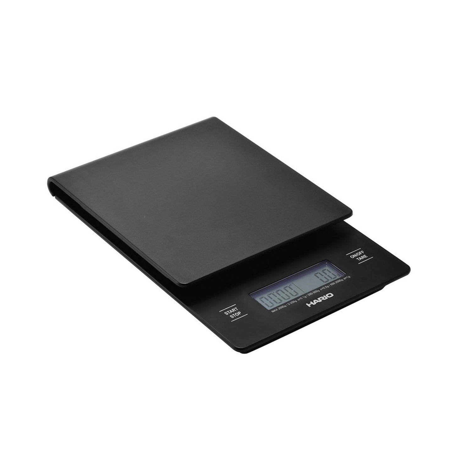 Hario V60 Drip Scale - Waage mit Stoppuhr in Schwarz zur präzisen Messung von Gewicht und Zeit