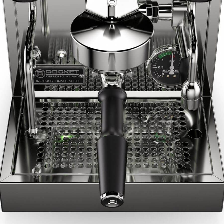 Rocket Appartamento TCA Espressomaschine mit neuem Design, Brühgruppe und energieeffizienter Standby-Funktion