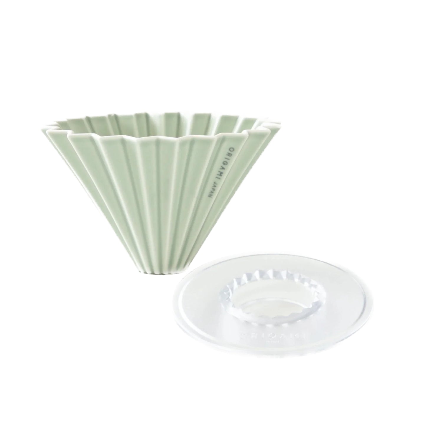 Origami Handfilter Dripper Set aus Porzellan mit Falt-Design und Halter für Filterkaffee Zubehör