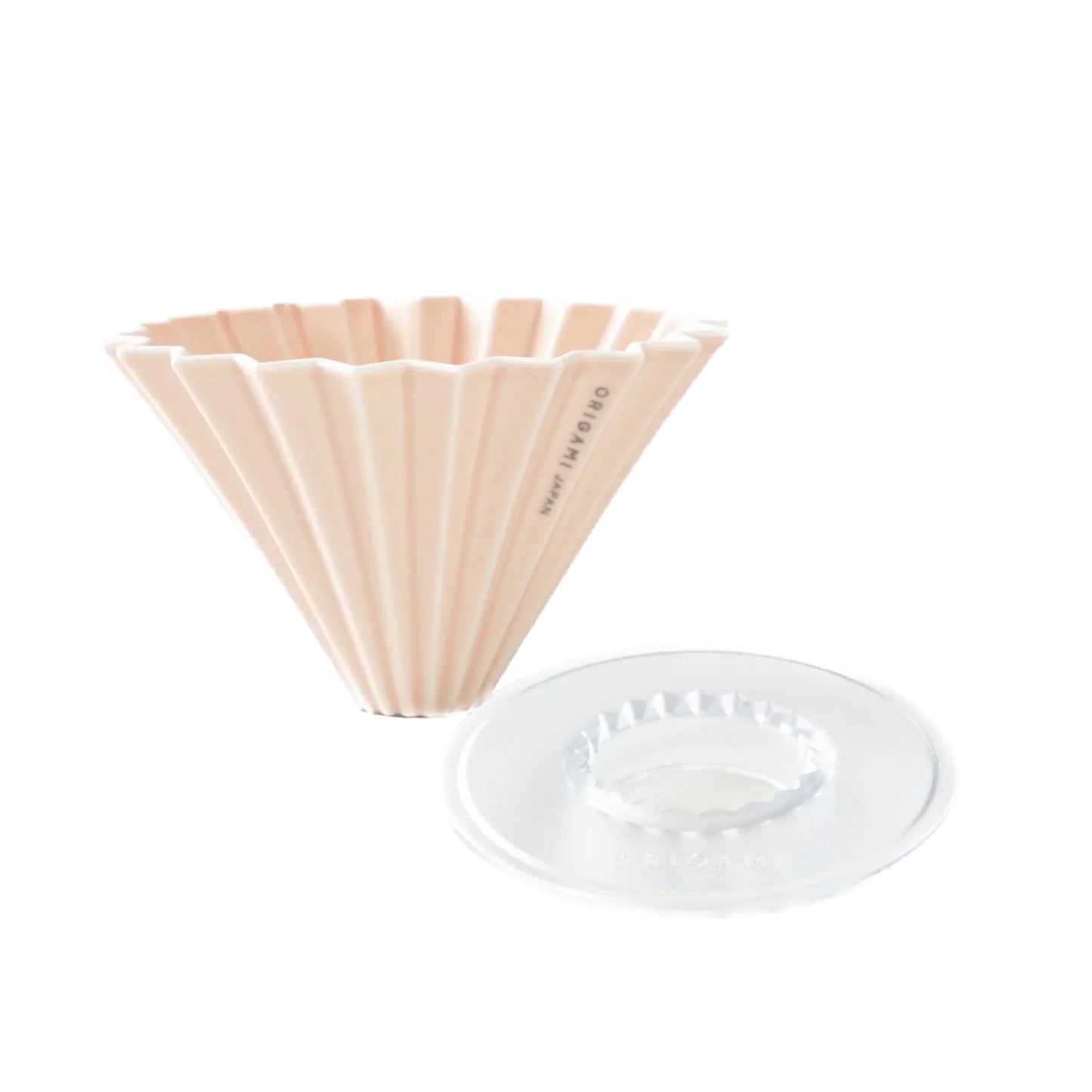 Origami Handfilter Dripper Set aus Porzellan mit Rillen für 2-4 Tassen aromatischen Filterkaffee.
