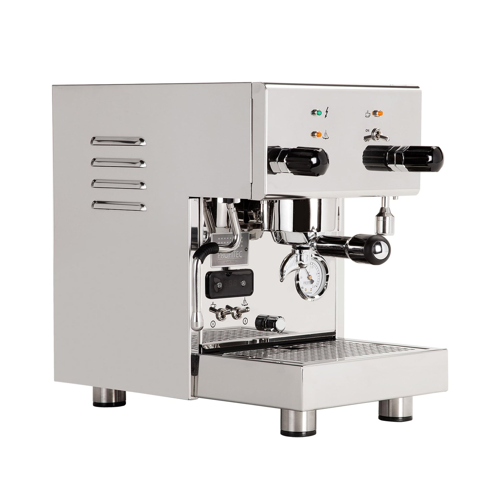 Profitec Pro 300 Espressomaschine in Edelstahl mit Dualboiler und PID-Regler für perfekten Kaffeegenuss