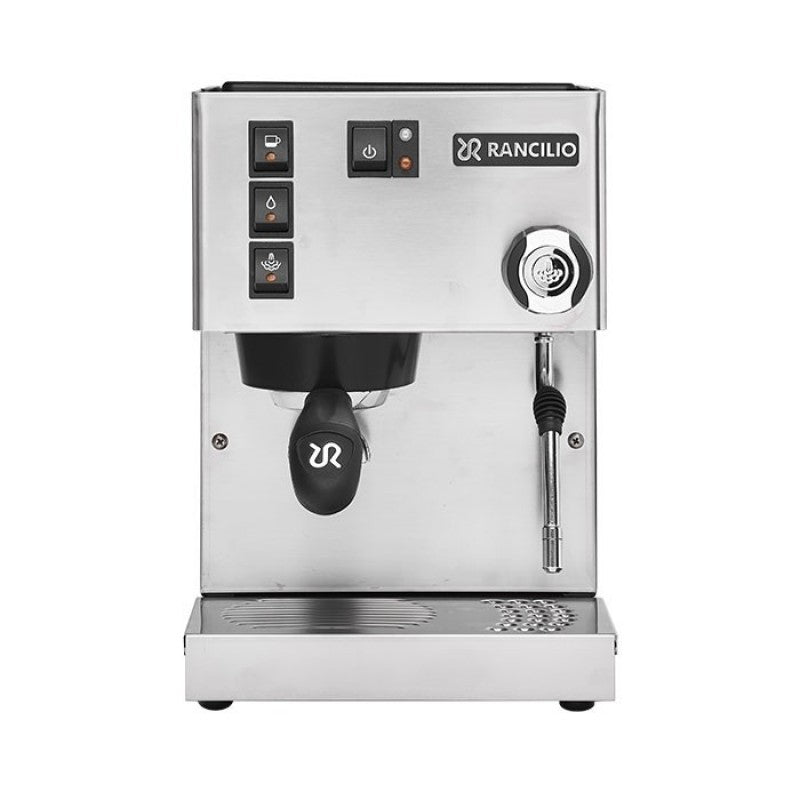 Rancilio Silvia Espressomaschine aus Edelstahl, hochwertige Bauart für besten Kaffeegenuss Zuhause