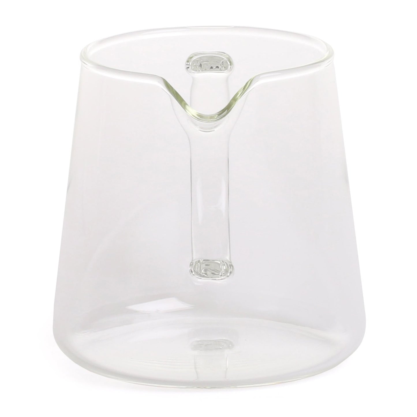 Trendglas Jena Milch- & Kaffeekännchen aus klarem Glas mit 500 ml Fassungsvermögen und tropffreiem Ausgießen.