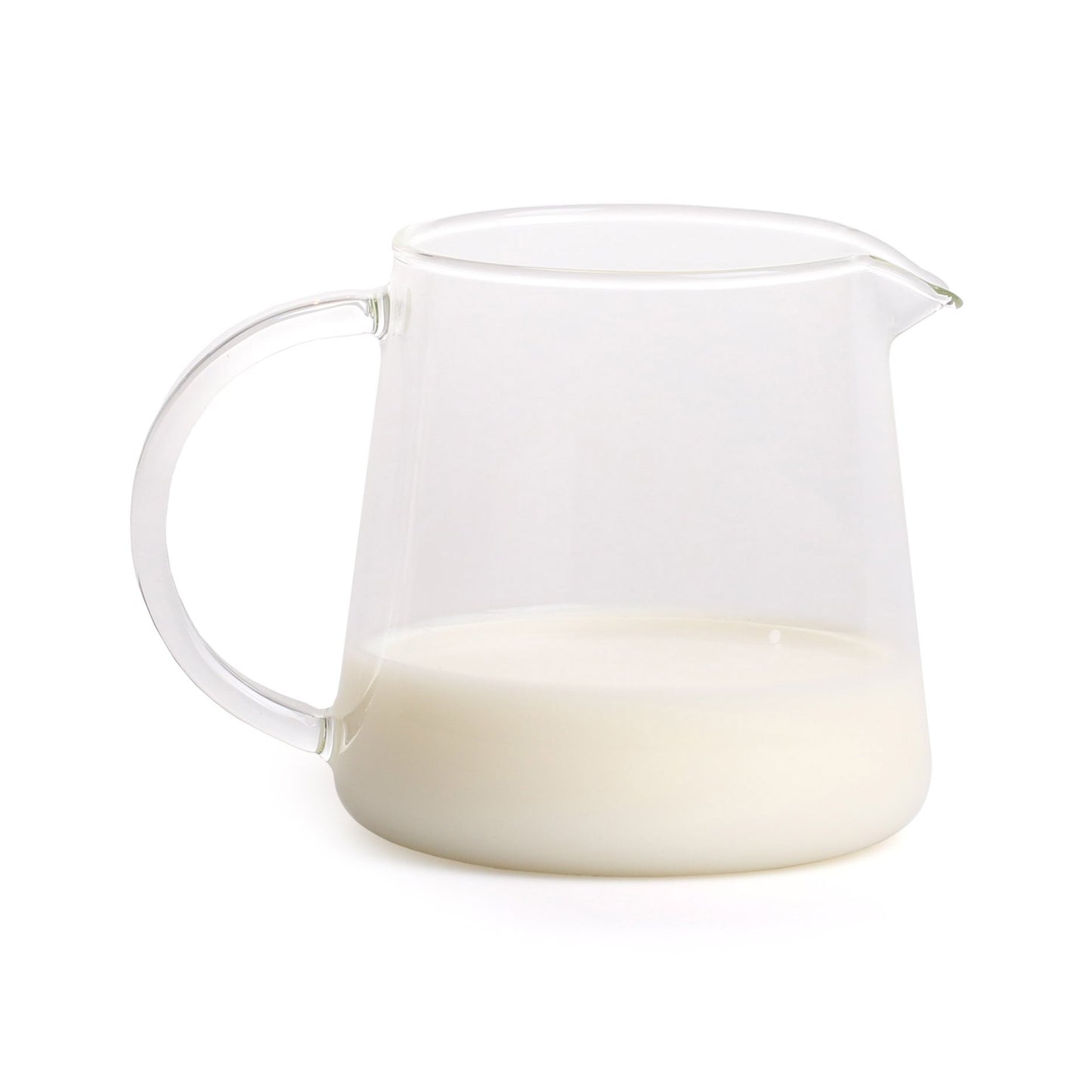 Trendglas Jena Milch- & Kaffeekännchen aus Glas mit 500 ml Fassungsvermögen und tropffreiem Ausgießen.