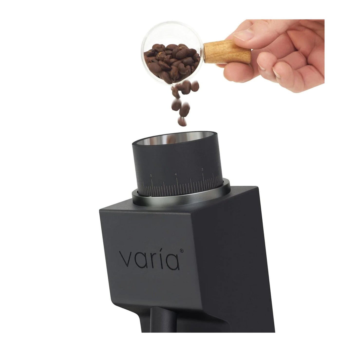Varia VS3 2. Generation Kaffeemühle mit stilvollem Design und hochwertigem Edelstahl-Mahlwerk