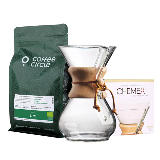 Chemex Coffee Carafe & coffee of your choice set