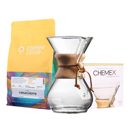 Chemex Coffee Carafe & Coffee of your choice Set