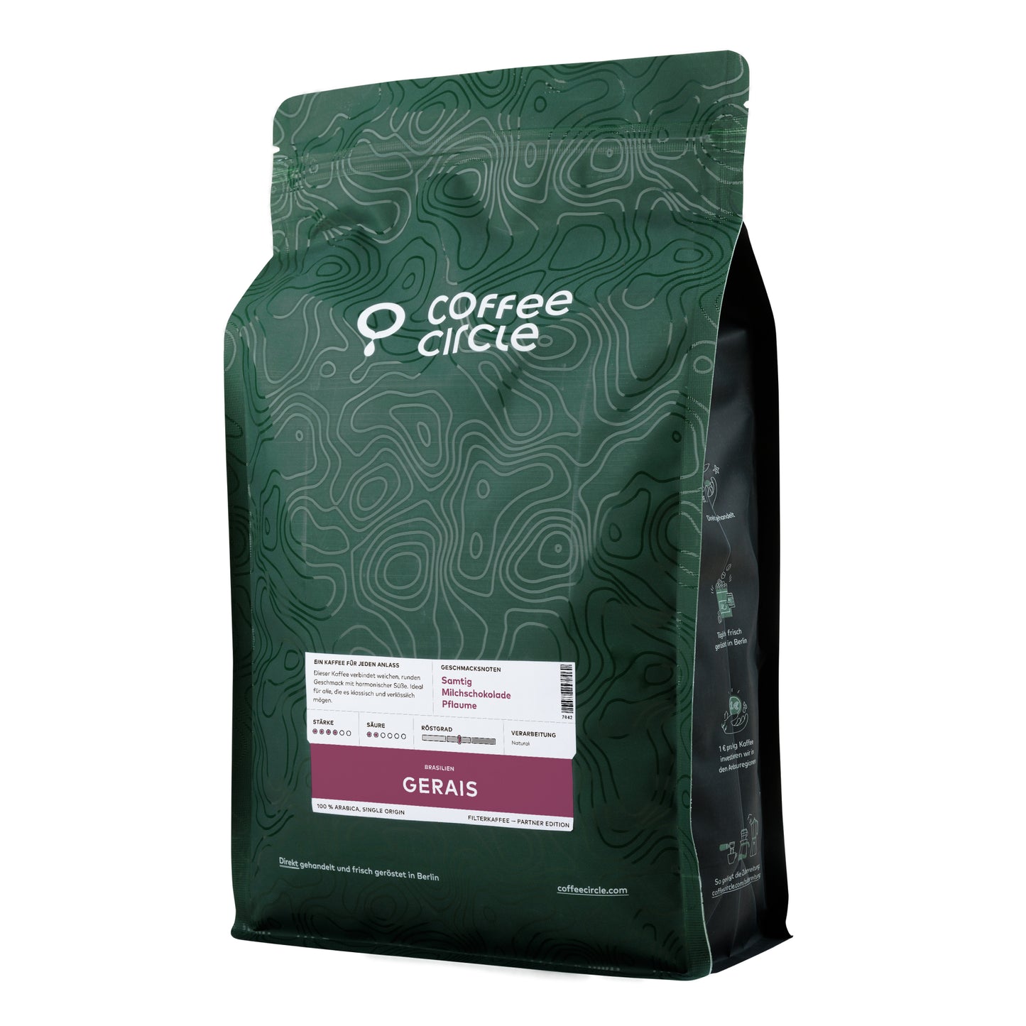 Gerais Kaffee Verpackung von Coffee Circle für exzellenten Genuss im Café und Gastronomiebedarf.