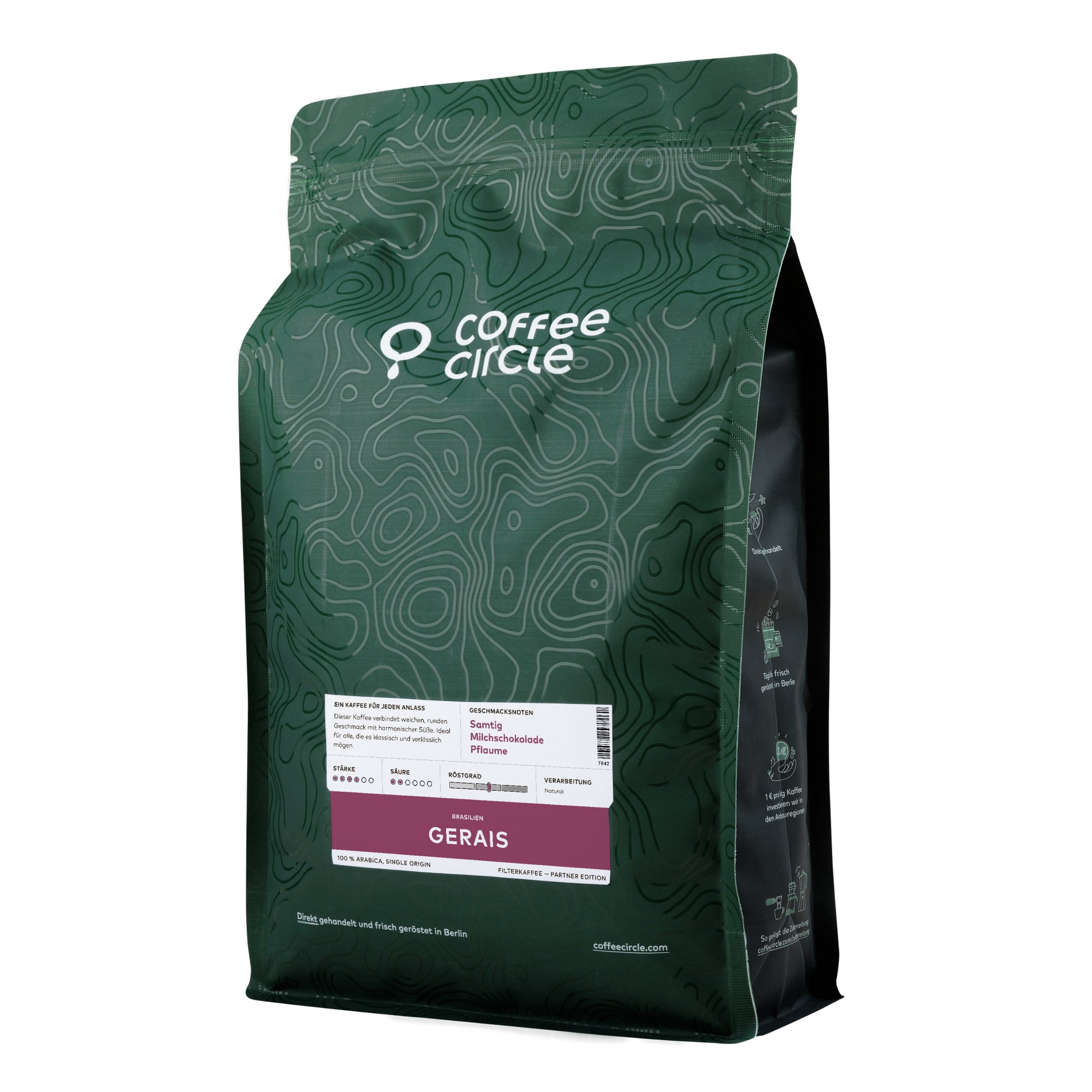 Gerais Kaffee Verpackung von Coffee Circle für exzellenten Genuss im Café und Gastronomiebedarf.