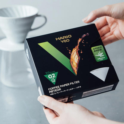 V60 Meteor Paper Filters – Pack of 50