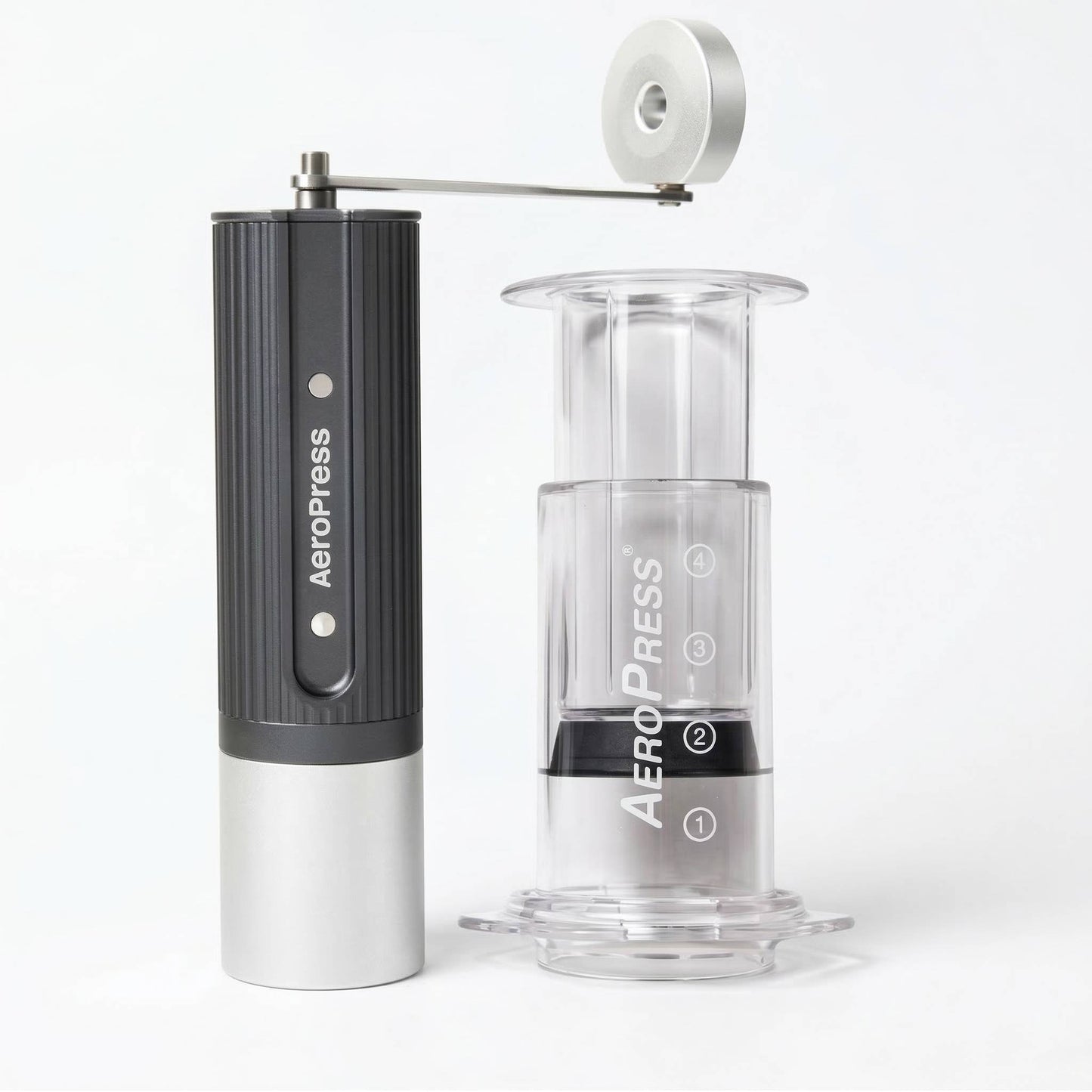 AeroPress Coffee Maker & Grinder Set