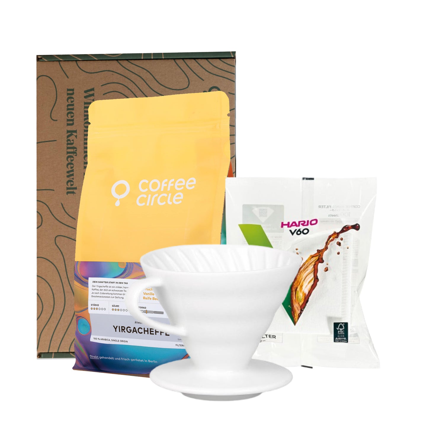 Hario v60 02 & Kaffee im Geschenkset
