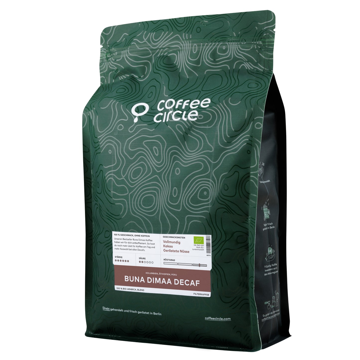 Buna Dimaa Decaf Kaffee, bio