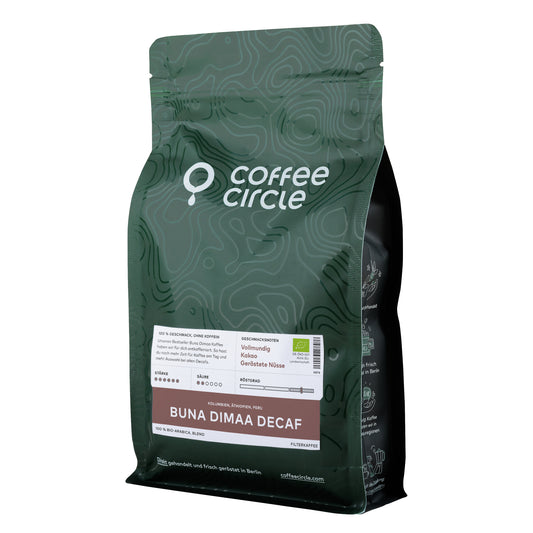 Buna Dimaa Decaf Kaffee, bio