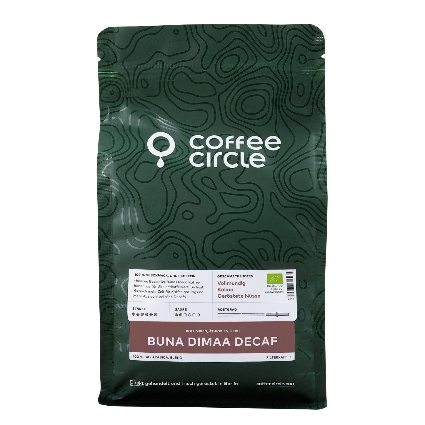 Buna Dimaa Decaf Kaffee, bio