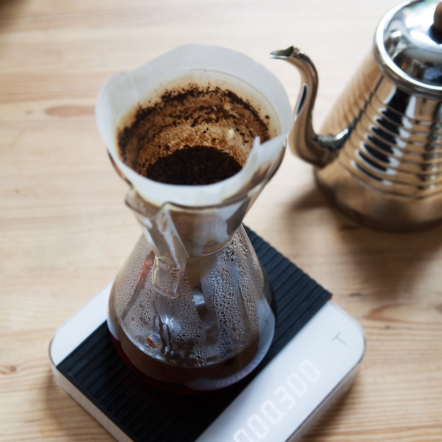 Chemex-Kaffeekaraffe - mit Glasgriff