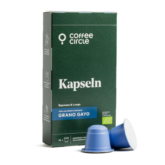 Kaffeekapseln Grano Gayo, bio